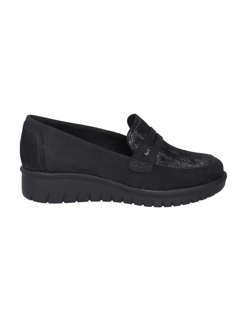 Slipper Calais 87, schwarz-silber