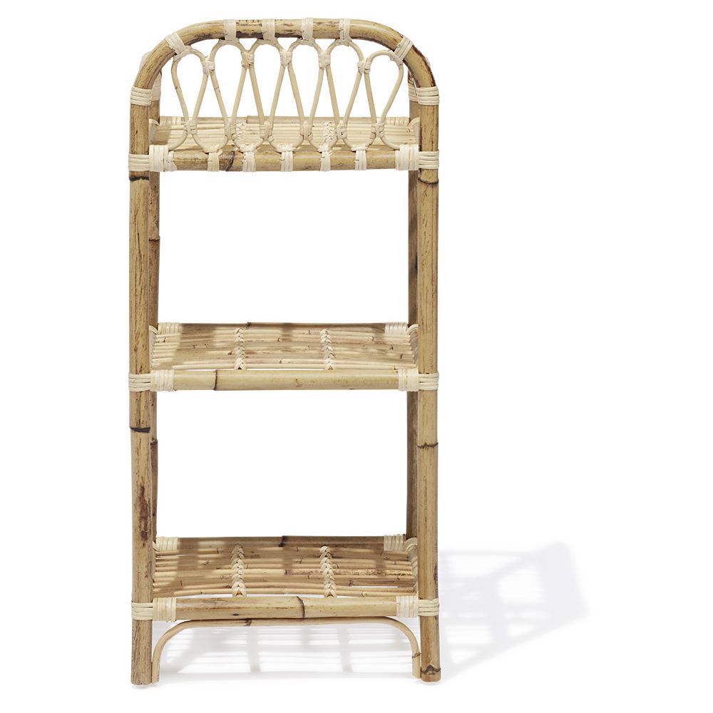 Étagère Léonie rotin naturel - L40xP30xH86 cm