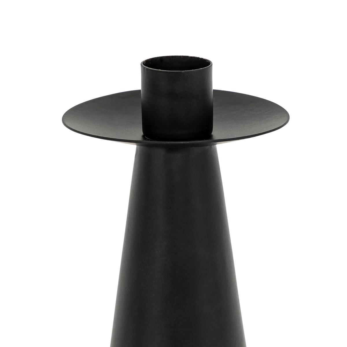 BOUGEOIR METAL AUTOMNE NOIR TAILLE L