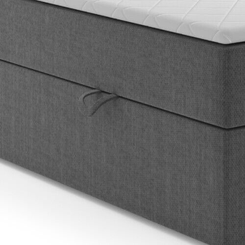 M-Punkt Boxspringbett MALIBU mit Bettkasten 180 x 200 cm - Anthrazit