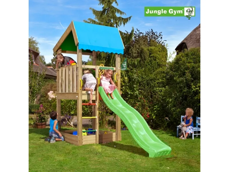 Jungle Gym Home legetårn komplet ekskl. rutschebane (804-315B)
