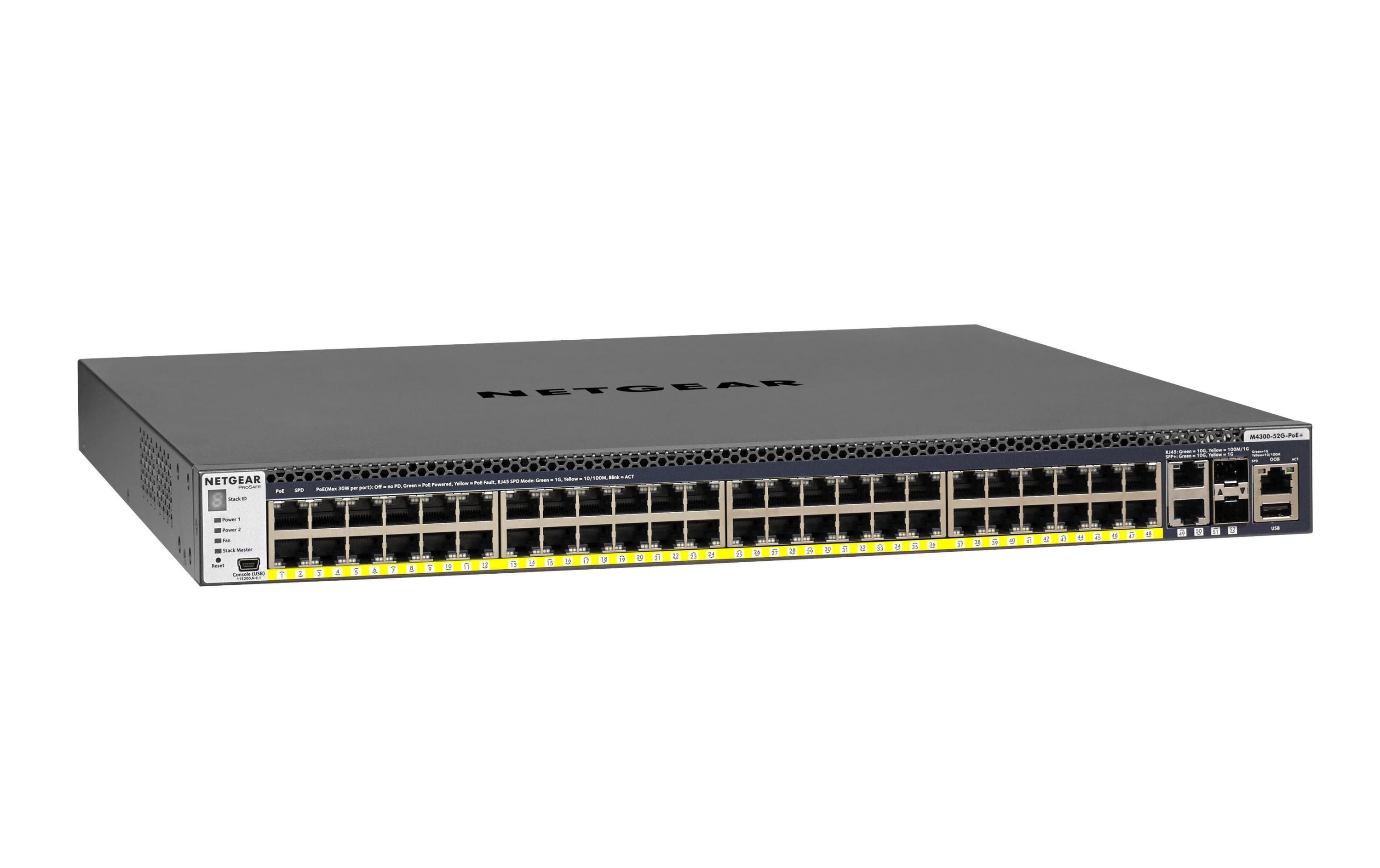 PoE+ Switch M4300-52G-PoE+ 1000W 52 Port<br>52-Port-Managed-Gigabit-L3-Switch, PoE+
