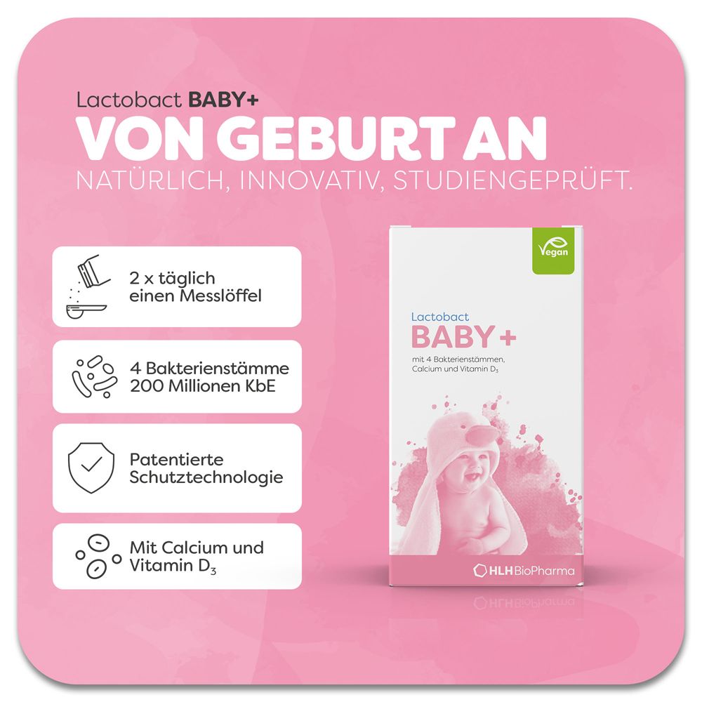 Lactobact BABY + - Darmaufbau ab dem Tag der Geburt
