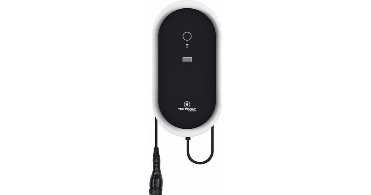TechniSatTECHNIVOLT 1100 S   MIG 11 KW T2 laadpaal  (Zwart/wit, 11 kW, 5 m kabel, RFID, MID-energiemeter, LAN, WLAN, 4G)