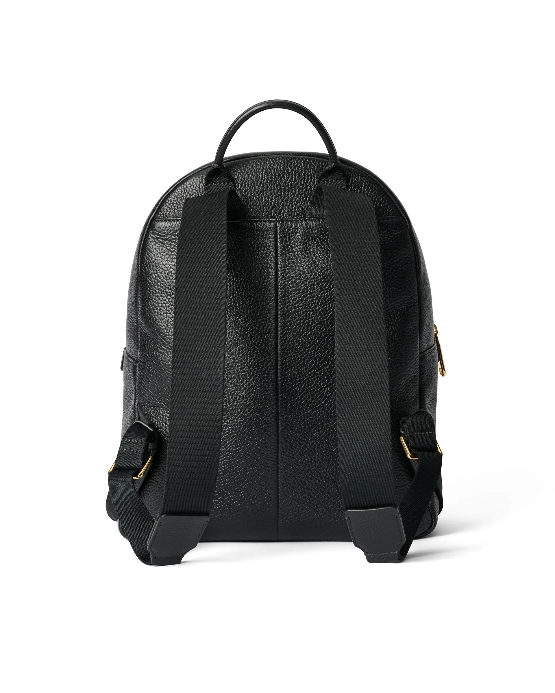 ECCO Round Pack Rucksack aus Leder Schwarz 34X26X14 cm
