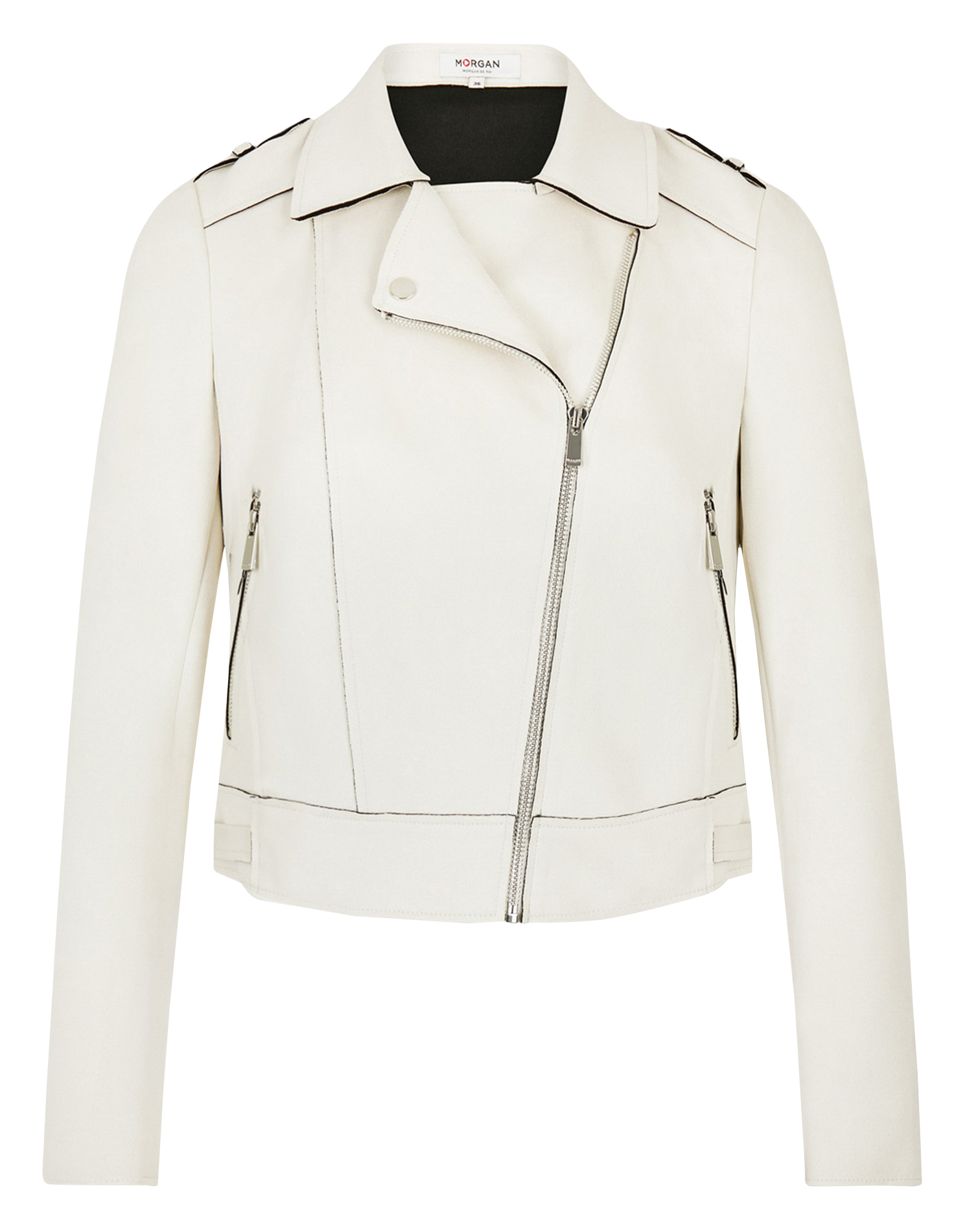 GRAMINA - Veste droite zippée | Beige