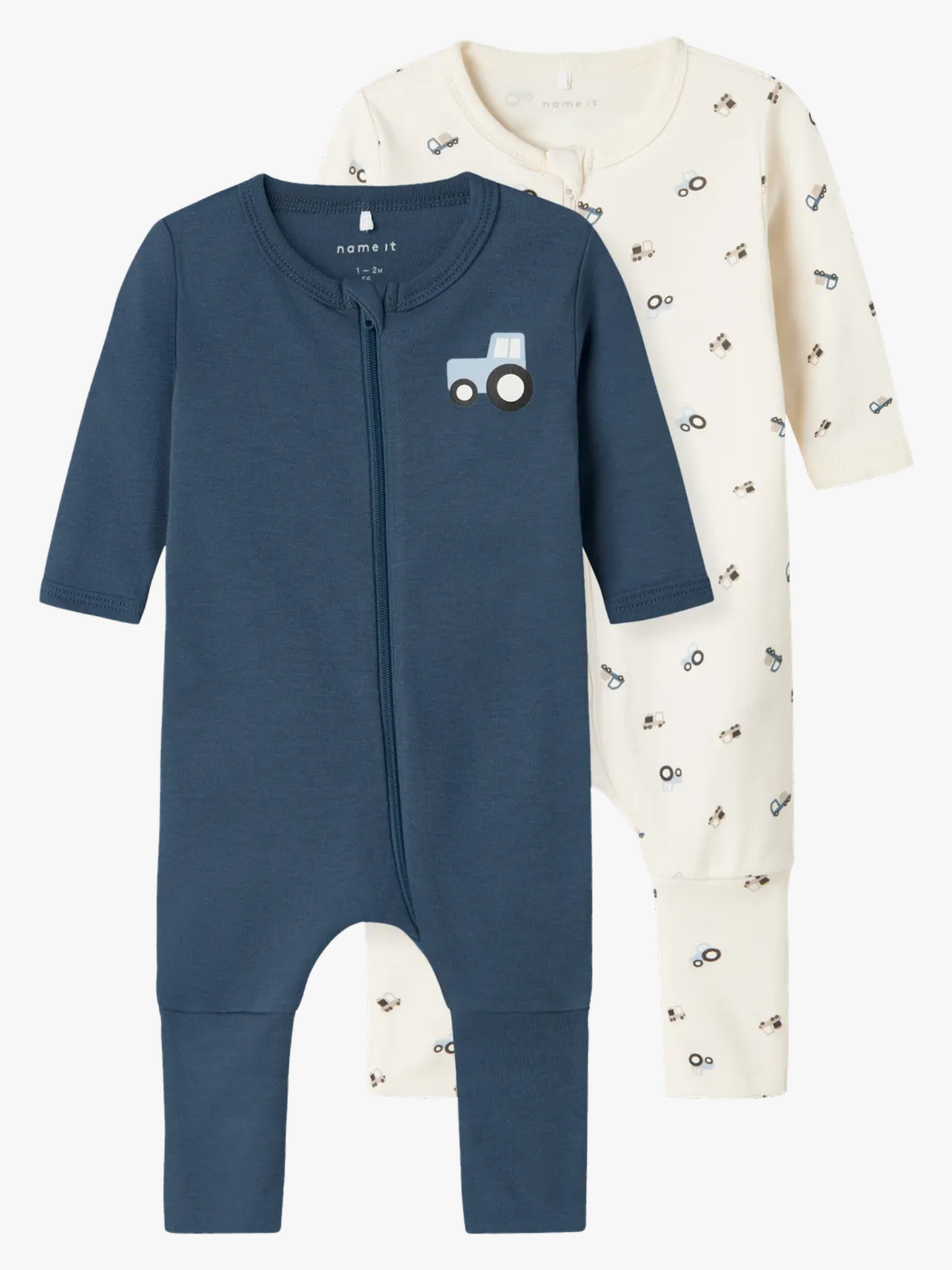 Nightsuit 2-Pakk Zip Jet Tractor