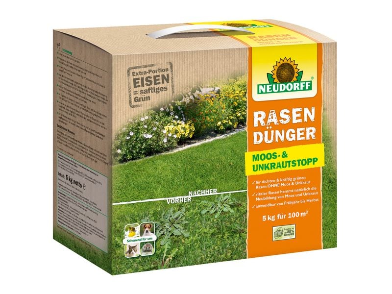 Neudorff Dünger Moos- & UnkrautLos 5 kg Rasendünger