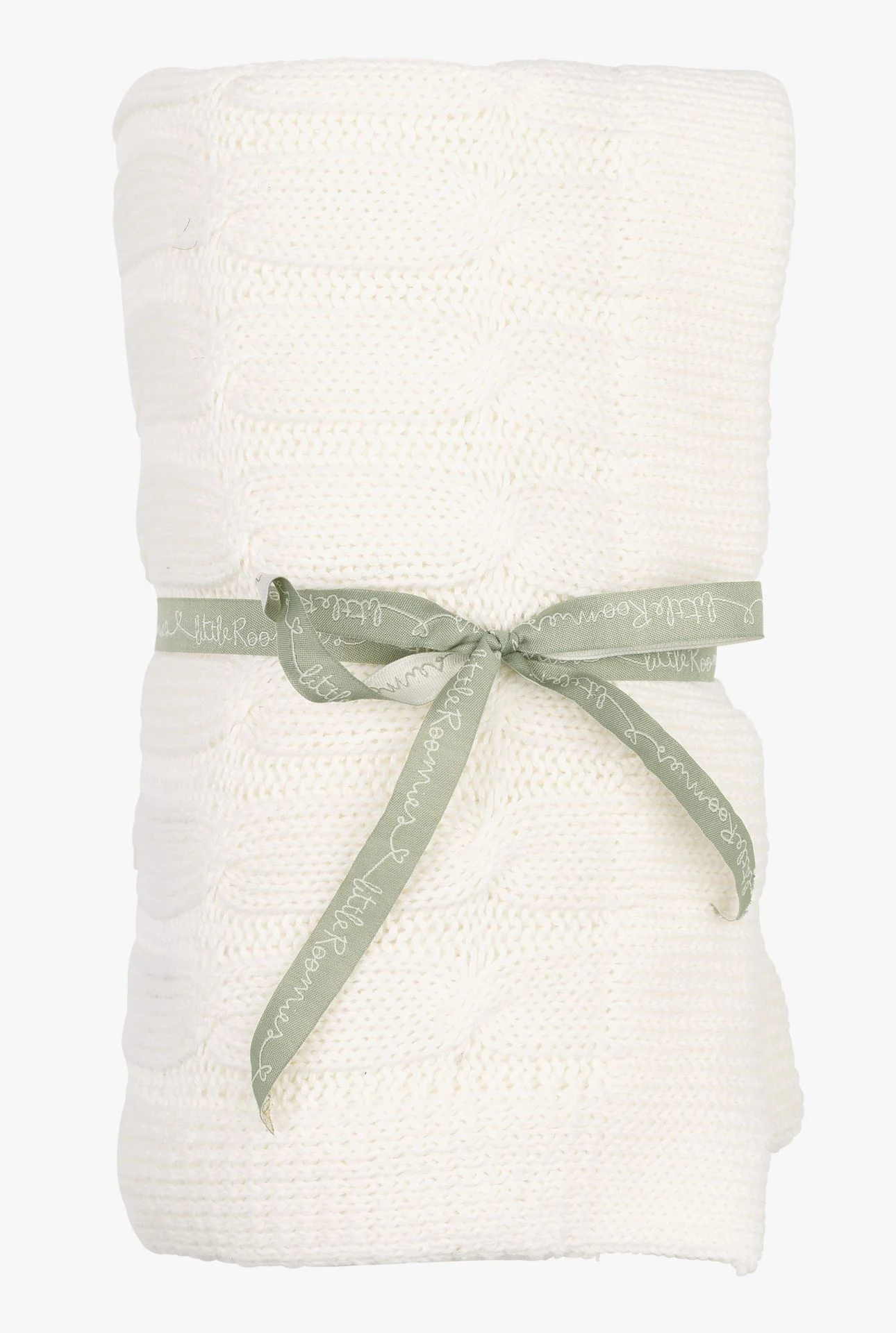 Knitted blanket offwhite - 80x100 cm