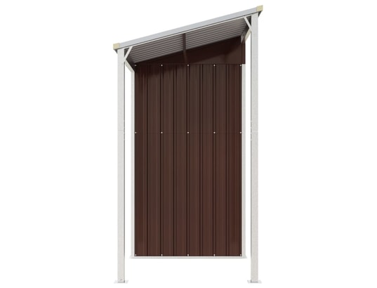 VIDAXL - Abri de jardin avec toit prolongé marron 277x110,5x181 cm ac...