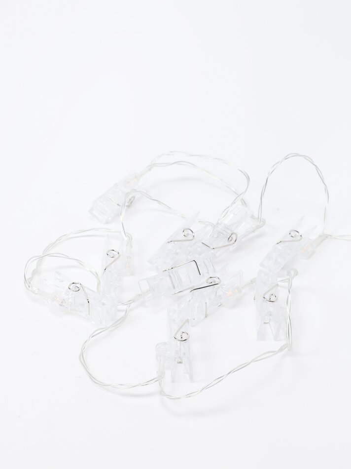 Cordão de luzes LED com 10 LEDs - Branco