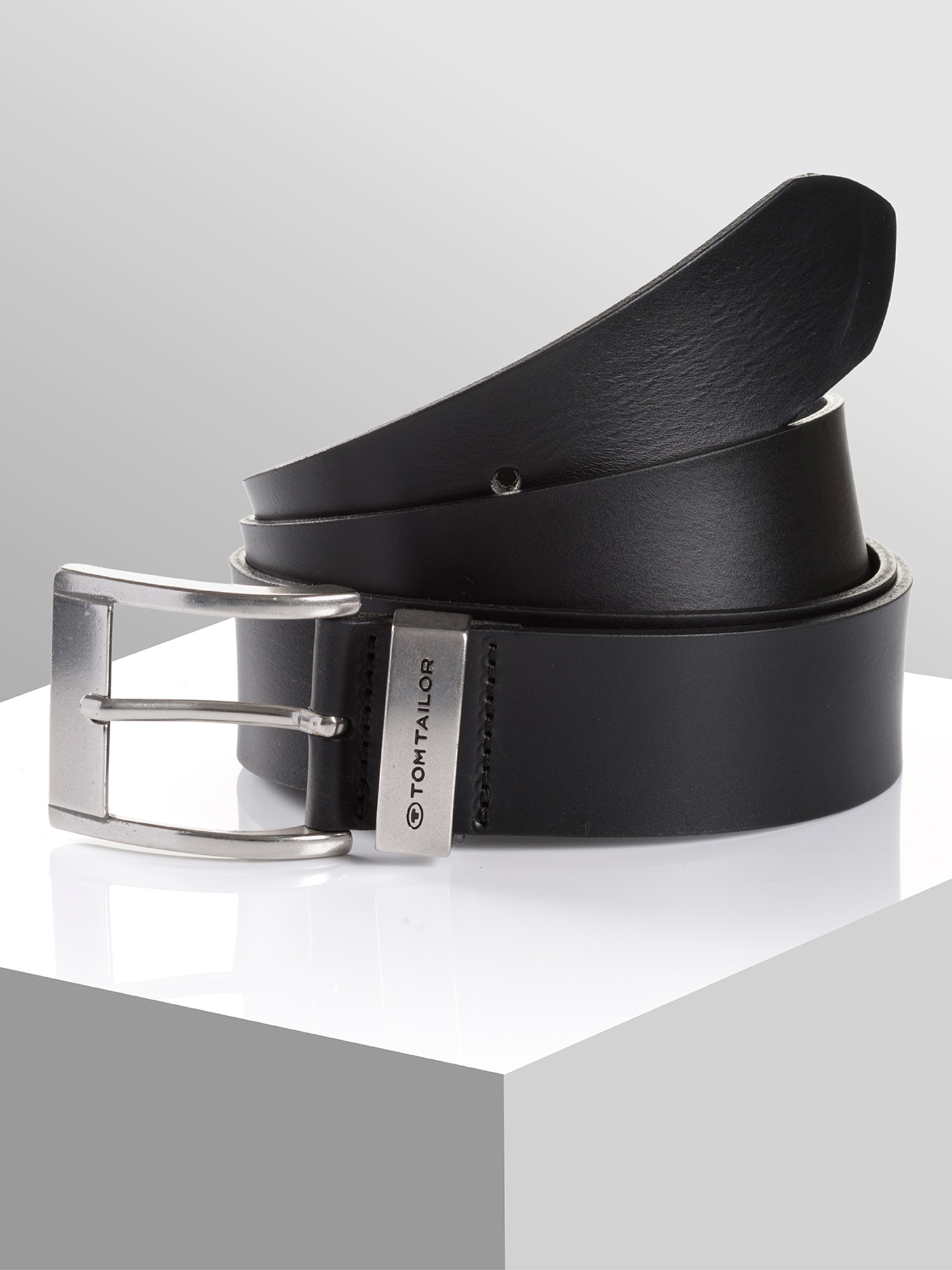 TOM TAILOR Ledergürtel »TTTOM« 4 cm breiter Herrengürtel, Casual und Jeans Look