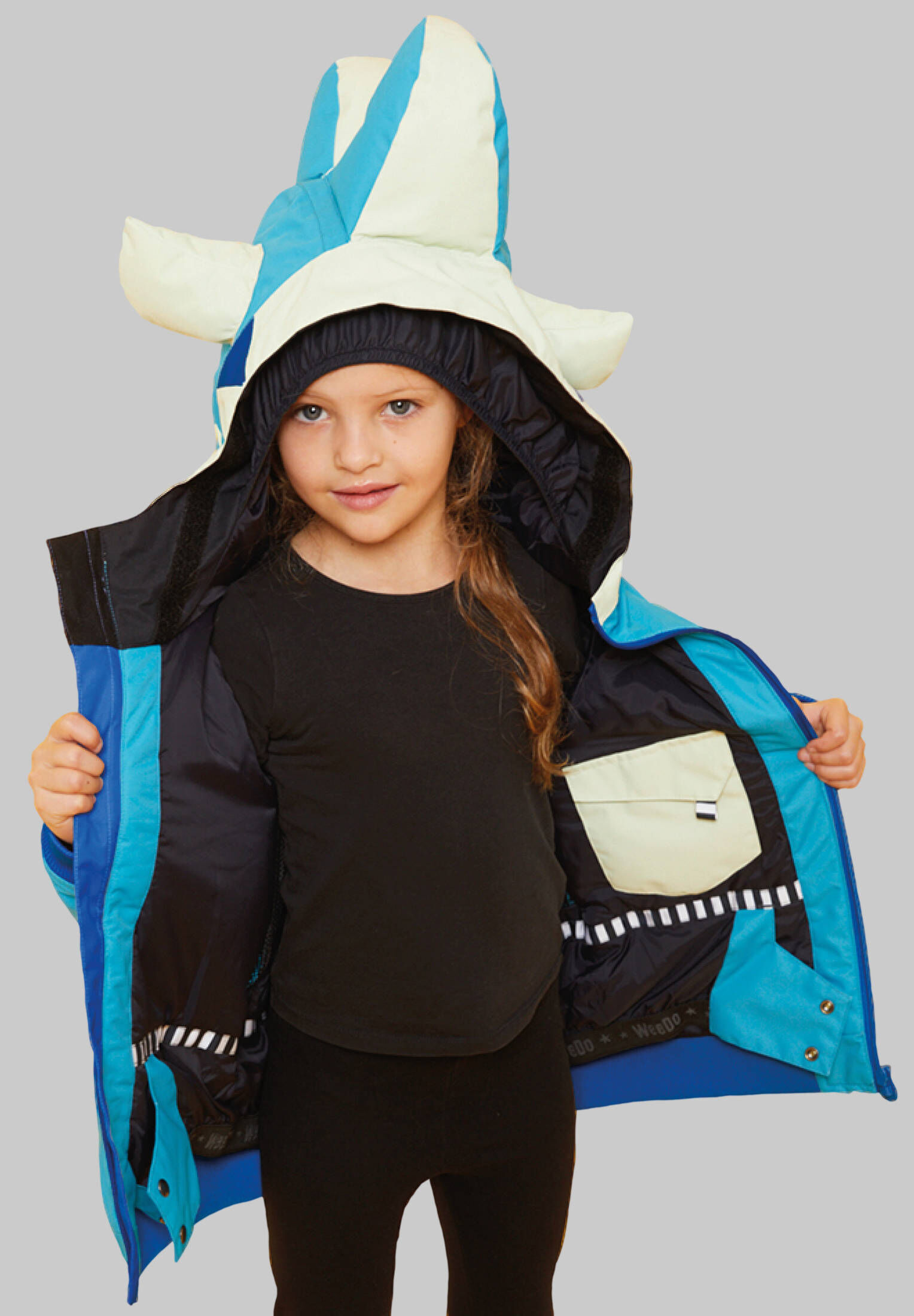 WeeDo| Kinder Winterjacke BLUE MONDO Monster