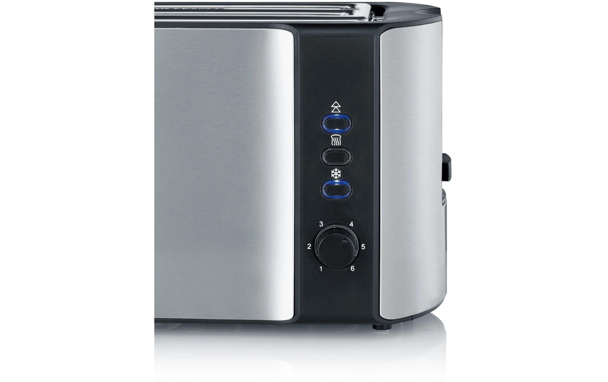 Severin Toaster »AT 2590 Schwarz/Silber« für 4 Scheiben 1400 W