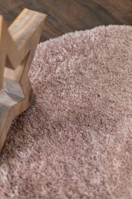 Teddy Gulvteppe Rundt 160, Dusty Pink
