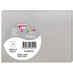 Carte simple Pollen 70 x 95 mm 210 g/m2 - Sachet de 5
