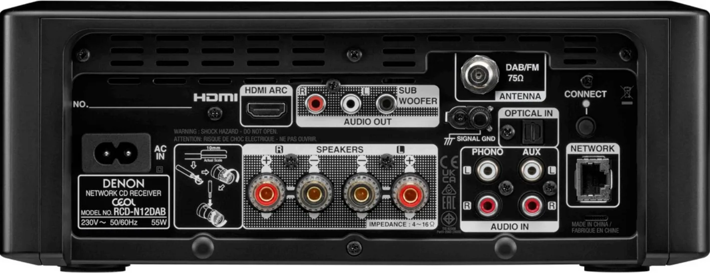Denon Ceol RCD-N12 Noir Amplis hi-fi stéréo