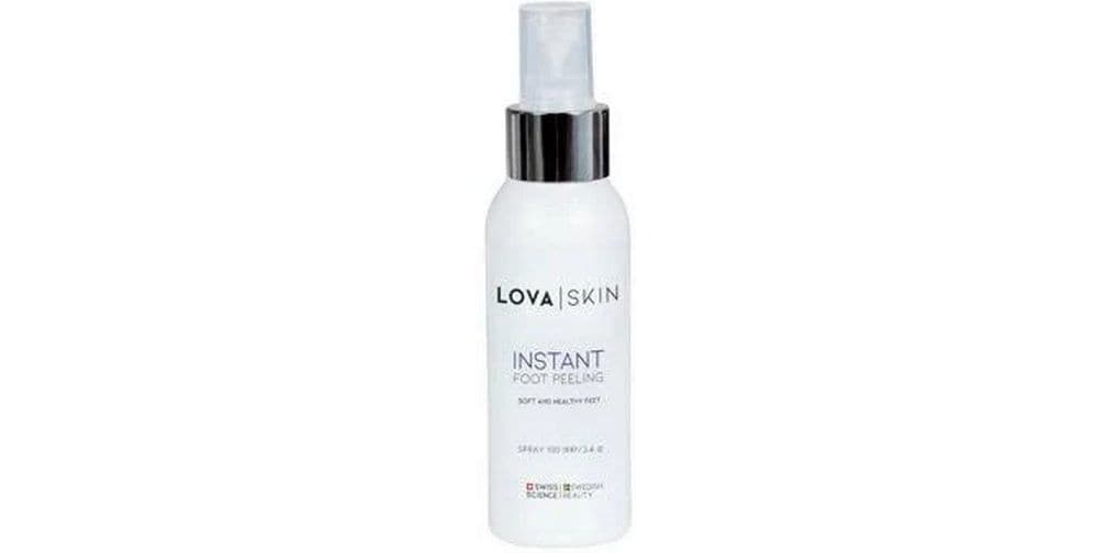 LOVASKIN Fusspflege Instant Essential Kit weiss 100 ml Fusspeeling-Set für die Heimpflege mit professioneller Fussfeile