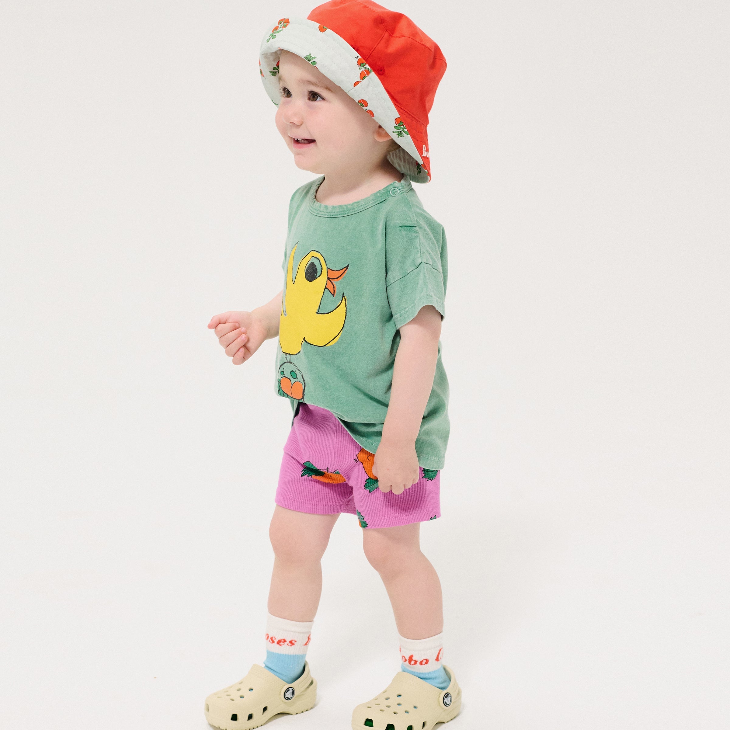 Baby Shorts Tangerine Fuchsia
