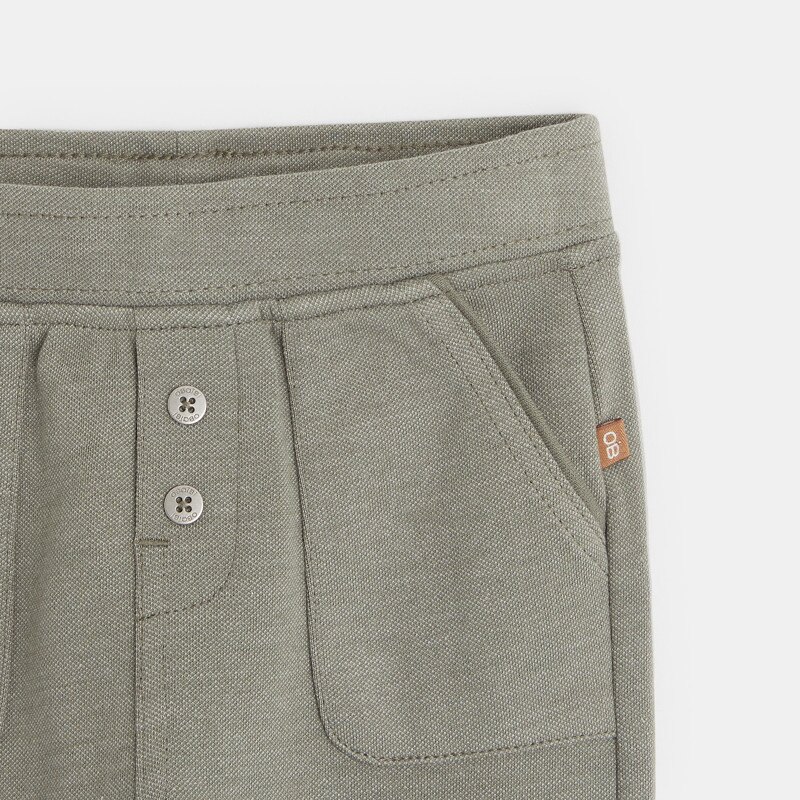 Pantalon coton fantaisie vert bébé garçon Vert