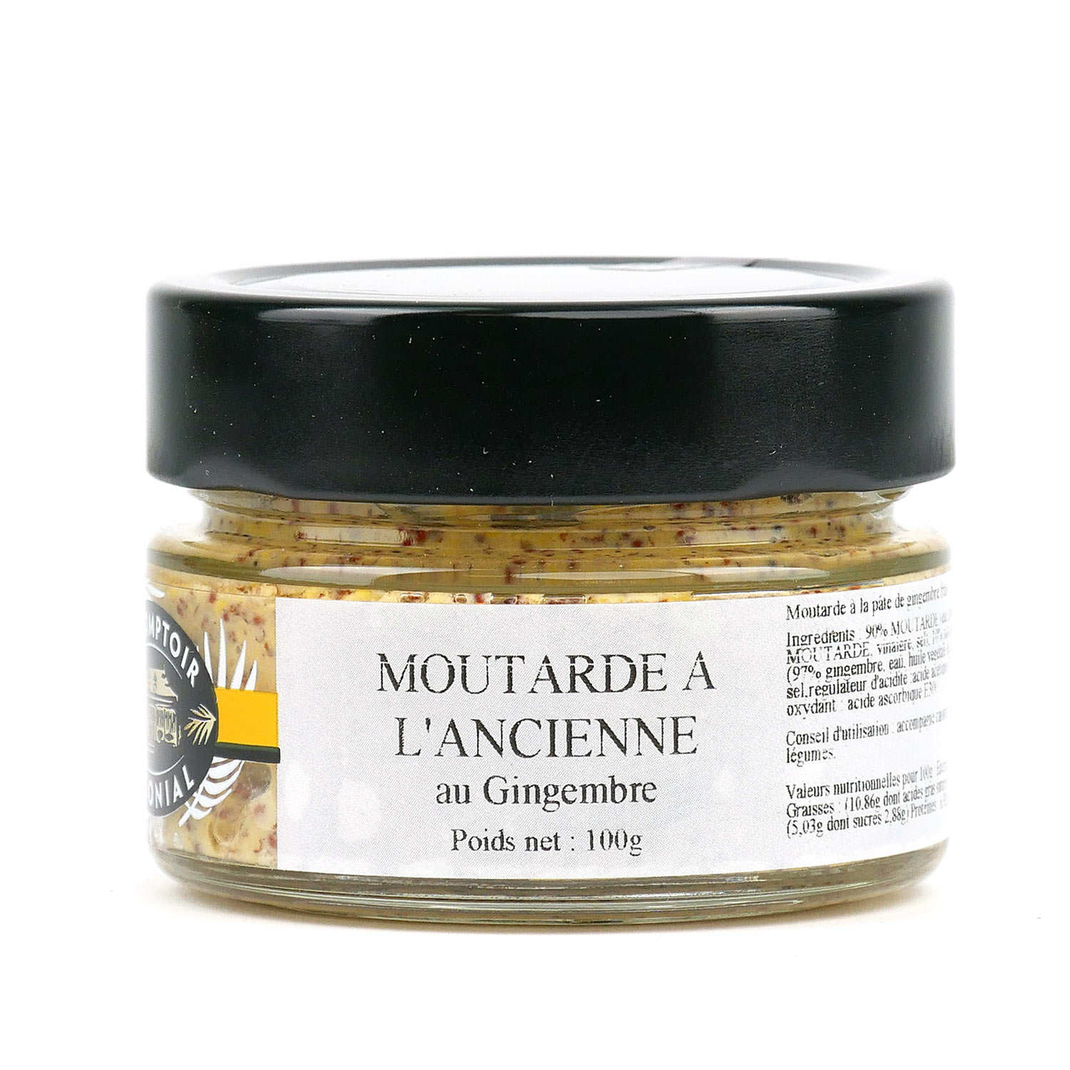 Moutarde à l'ancienne au gingembre