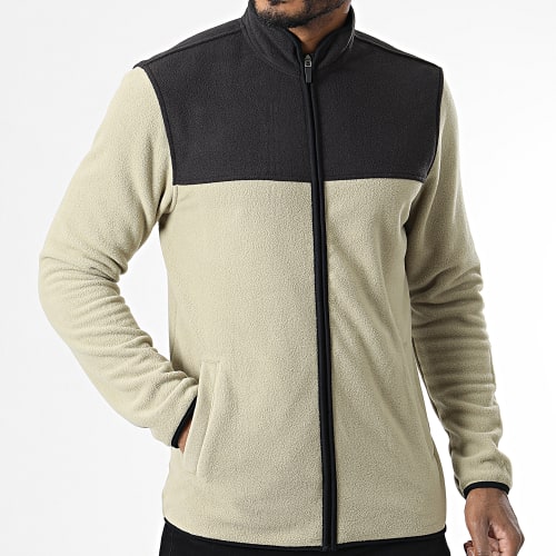 Veste Polaire Zippée Nikolai Beige Gris Anthracite