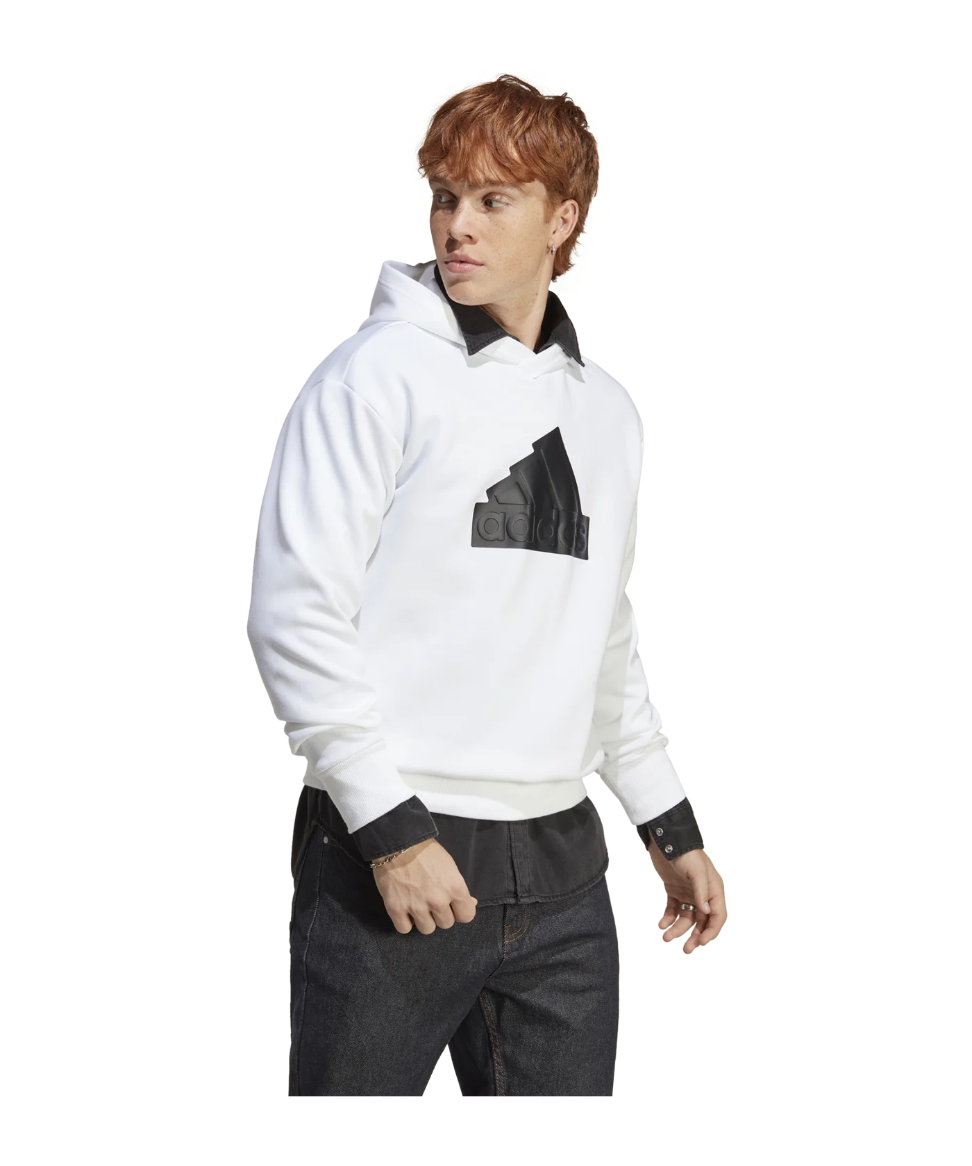 adidas Future Icons Badge of Sport Hoodie White