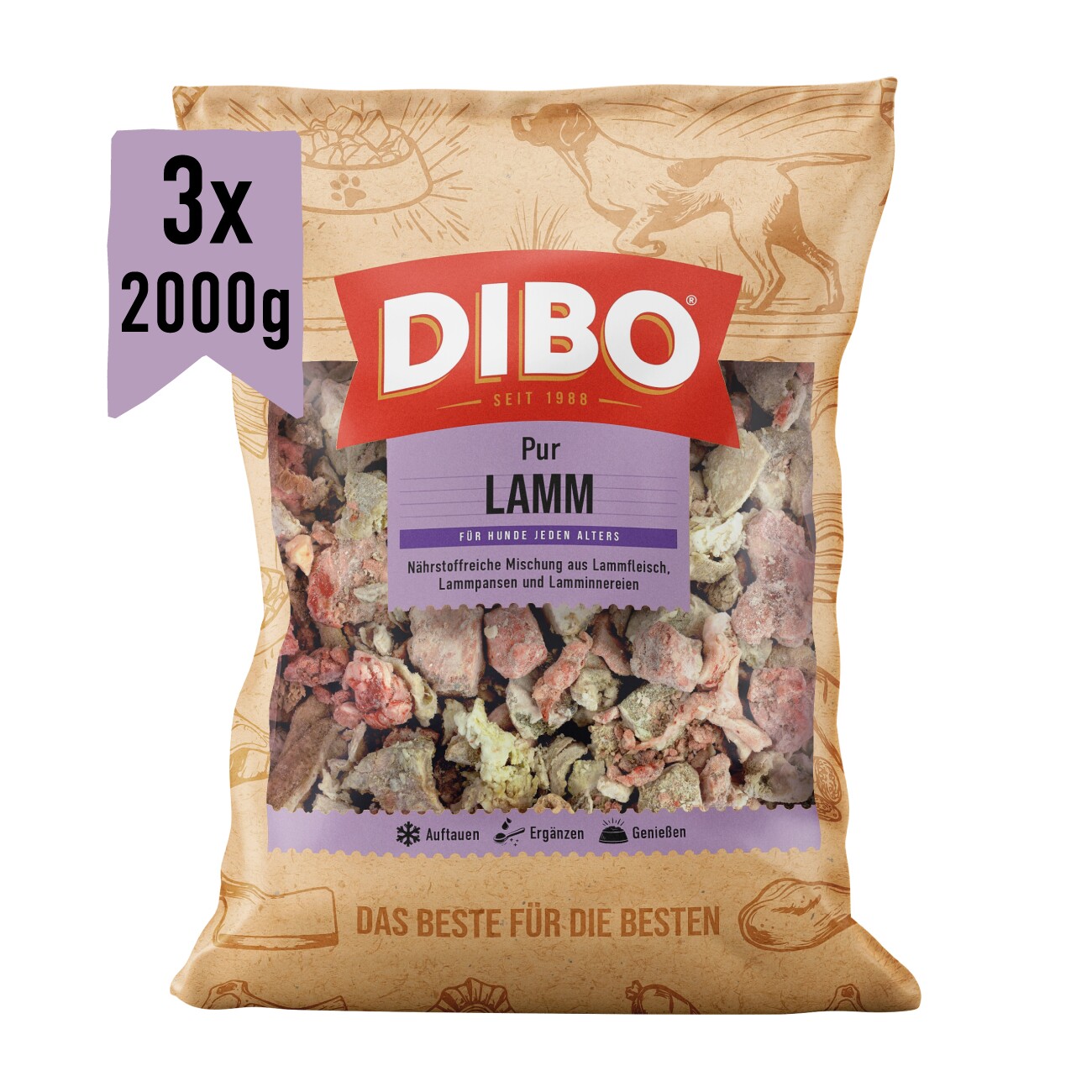 DIBO Frostfutter Lamm 3x2 kg