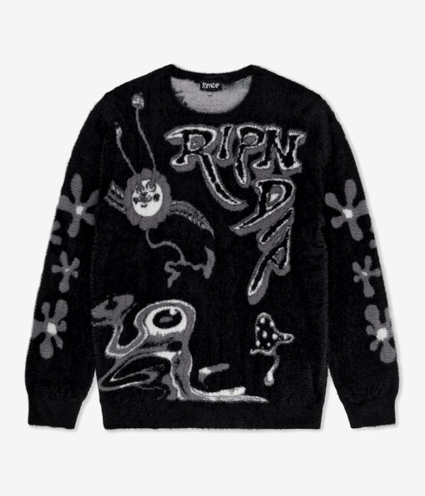 RIPNDIP Space Walk Mohair Sweatshirt (black)