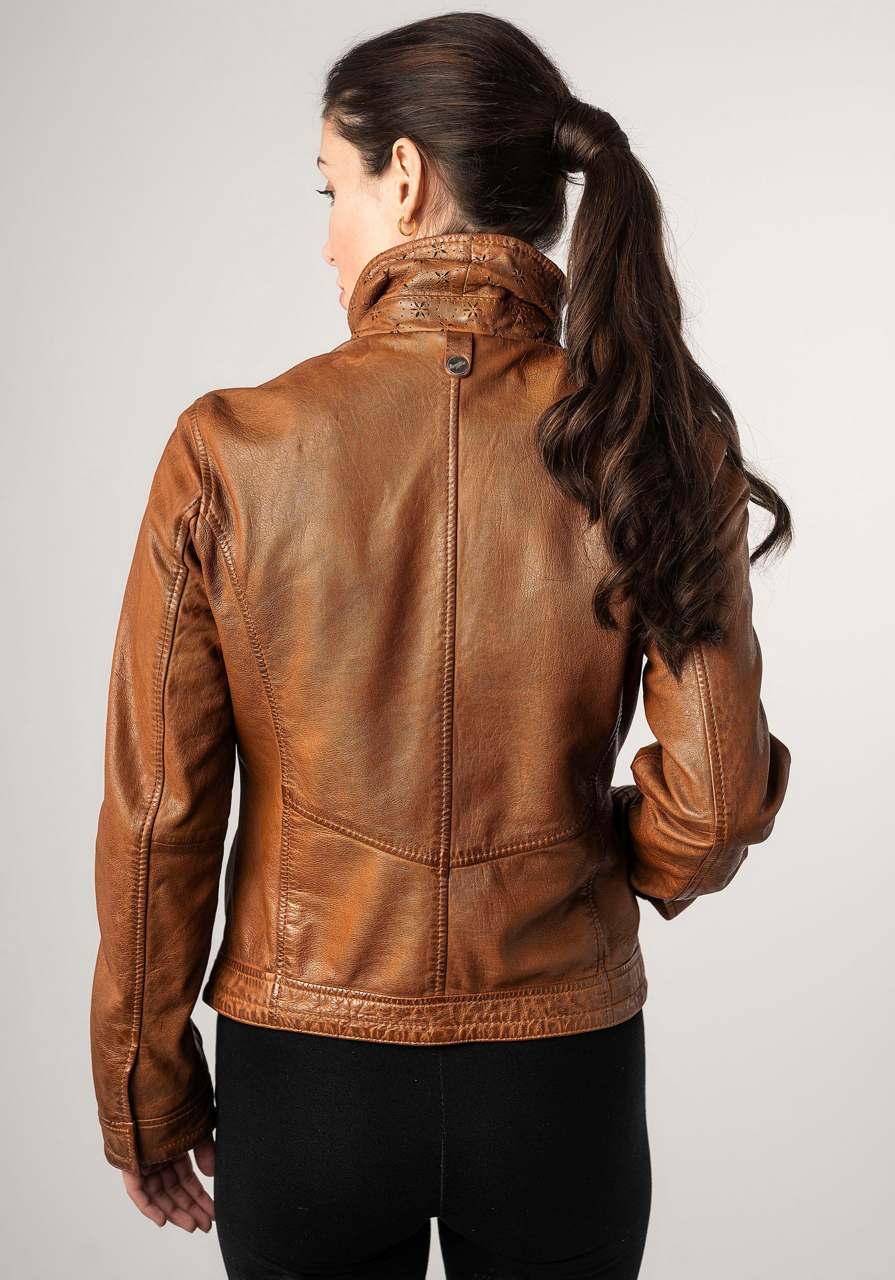 Mauritius Lederjacke »MWWalli« mit Stehkragen