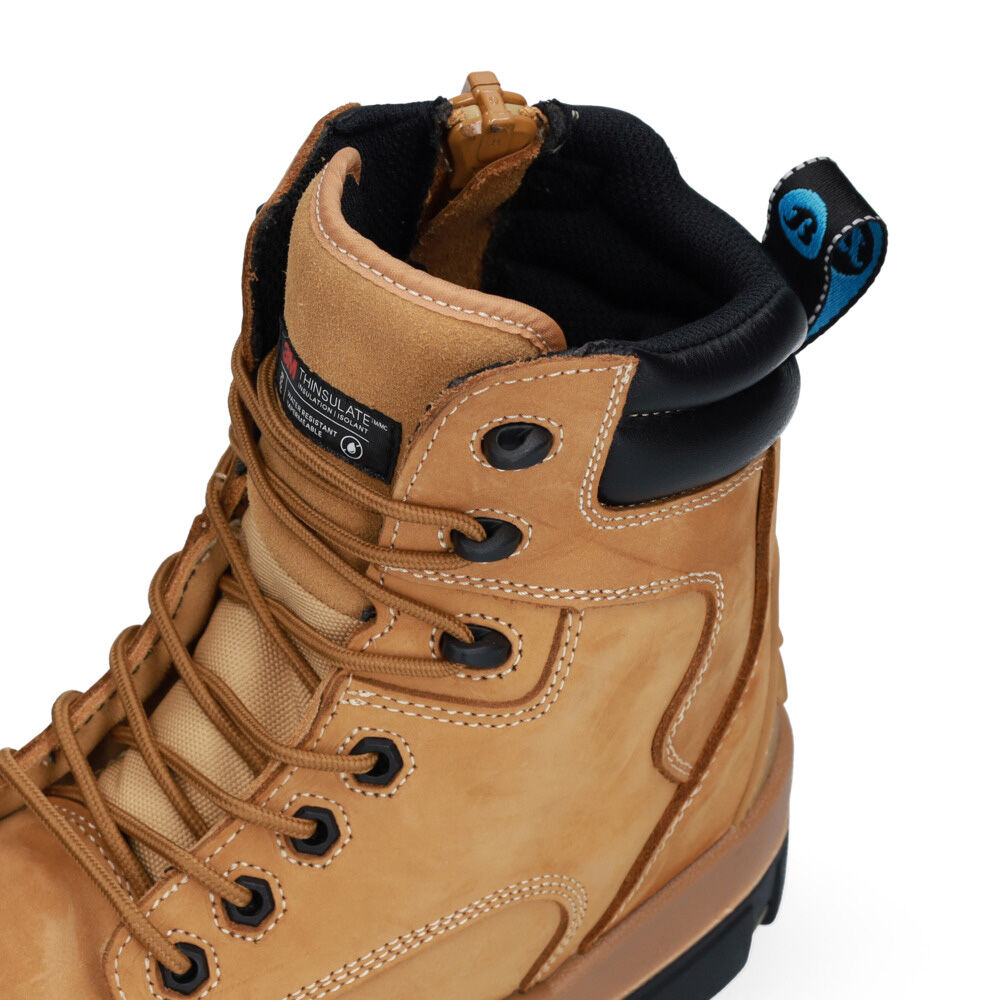 Bata Helix Longreach Rits - Brede leest - Werkschoenen - Bruin - 38