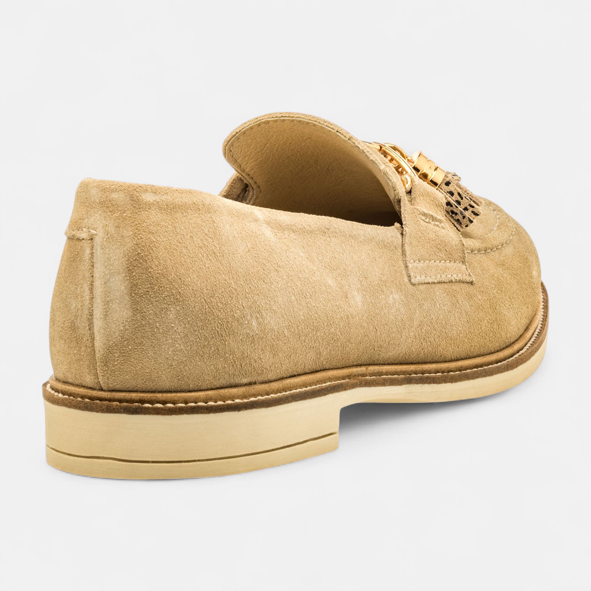 Mocassins Femme en cuir beige