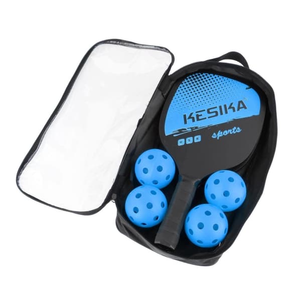 Premium Pickleball Sett med 2 Kesika Racketter og 4 Baller - Holdbar, Lett og Bærbar med Bæreveske for Hele Familien, Både Barn og Voksne