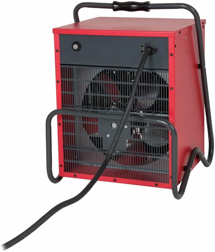 Eurom Elektrischer Heizlüfter 15.000 W, inkl. Kabel, 400 V 332711 (Heizlüfter Garagenheizung Werkstattheizung Heizer Elektroheizer) Leistung: 15.000 W/Motorleistung: 95 W/Leistungsstufen: 3