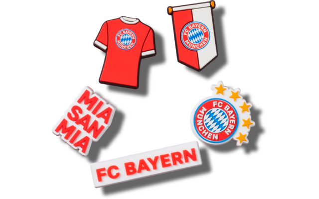 Crocs Jibbitz Bayern FC Schuhanstecker 5er Pack