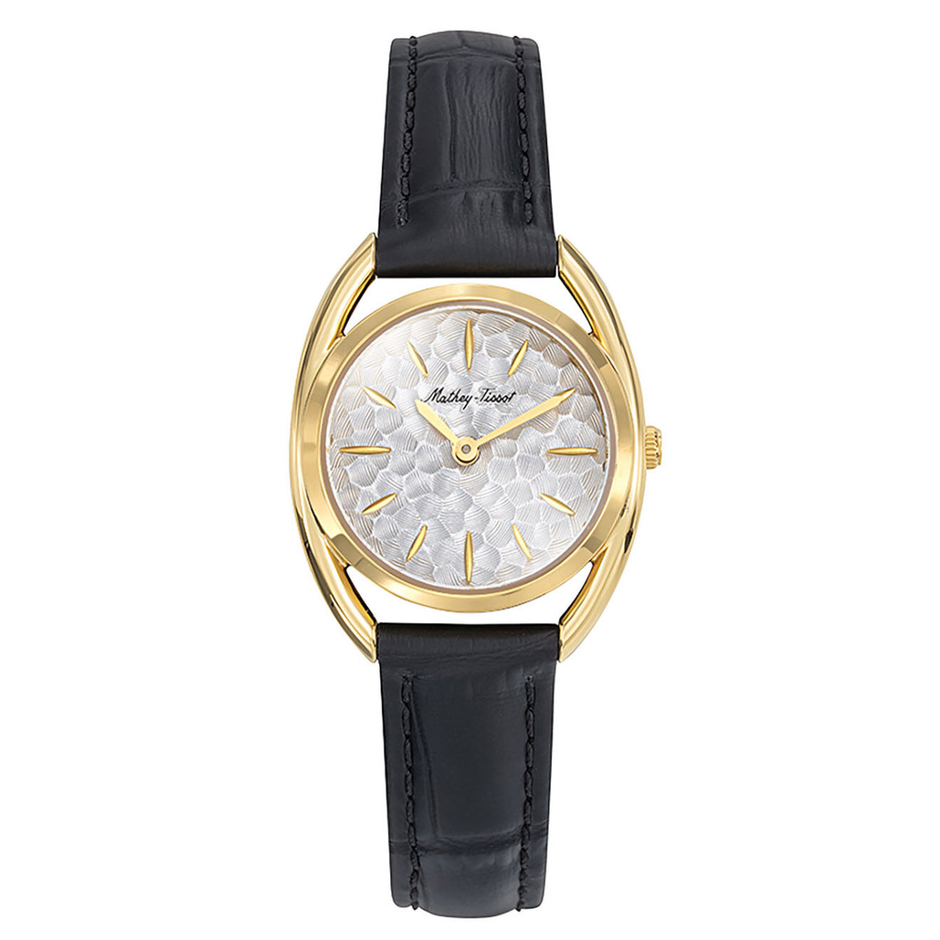 Mathey-Tissot Montre Femme Quartz en Cuir Saphira noire