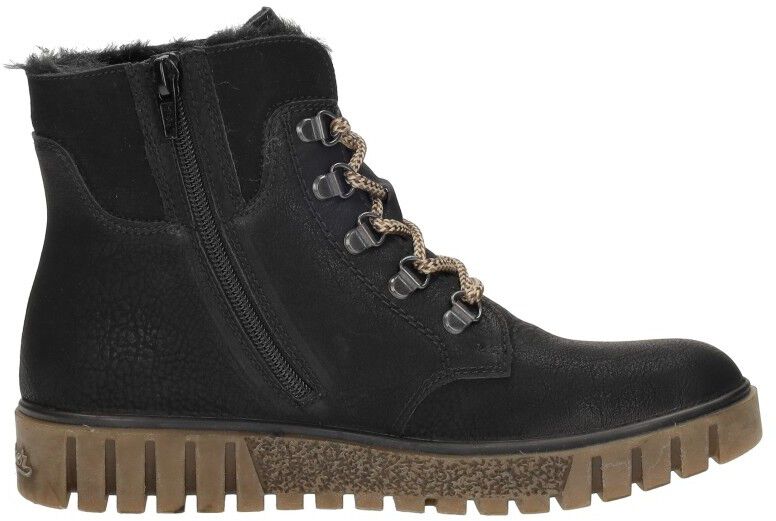 Rieker Veterschoenen Hoog zwart