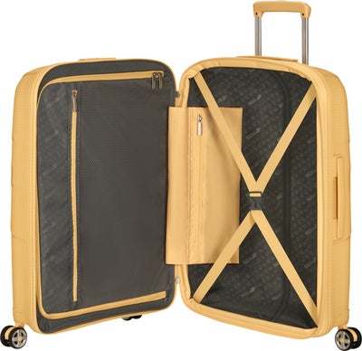 American Tourister StarVibe Spinner Koffert 70-77L, Metallic Banana