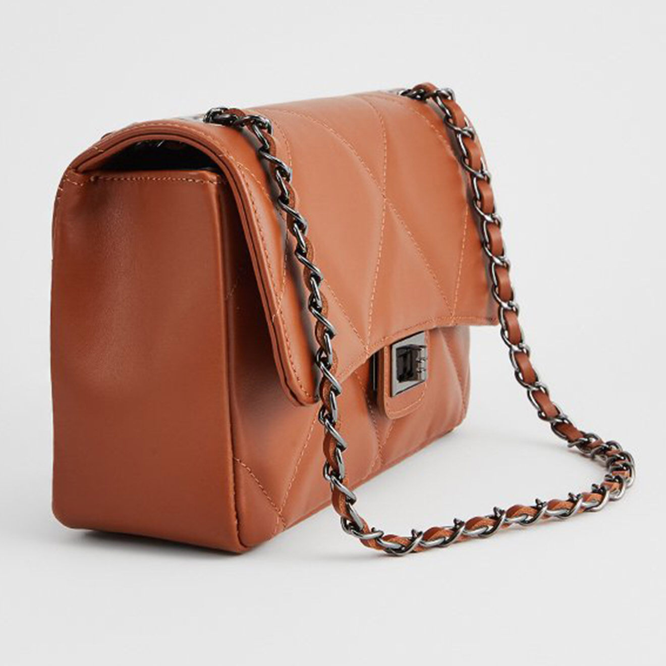 Christian Laurier Sac bandoulière en Cuir Lena camel - 27x15x8 cm