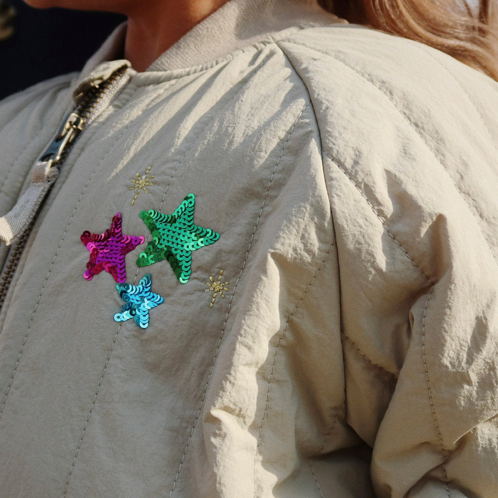 Bomberjacke Juno Sequin Laurel Oak