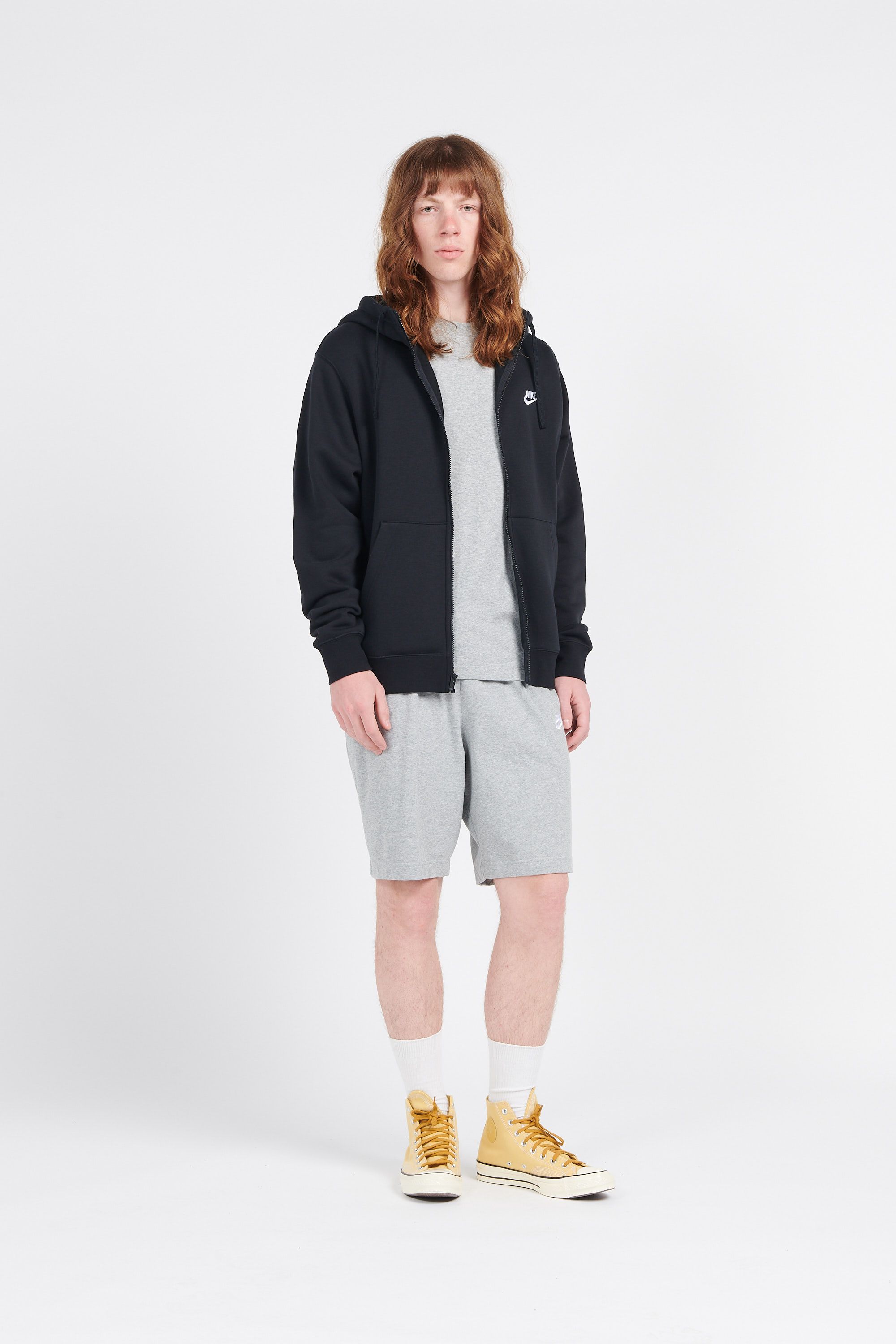 NIKE sweat zippé CLUB FLEECE HD Noir