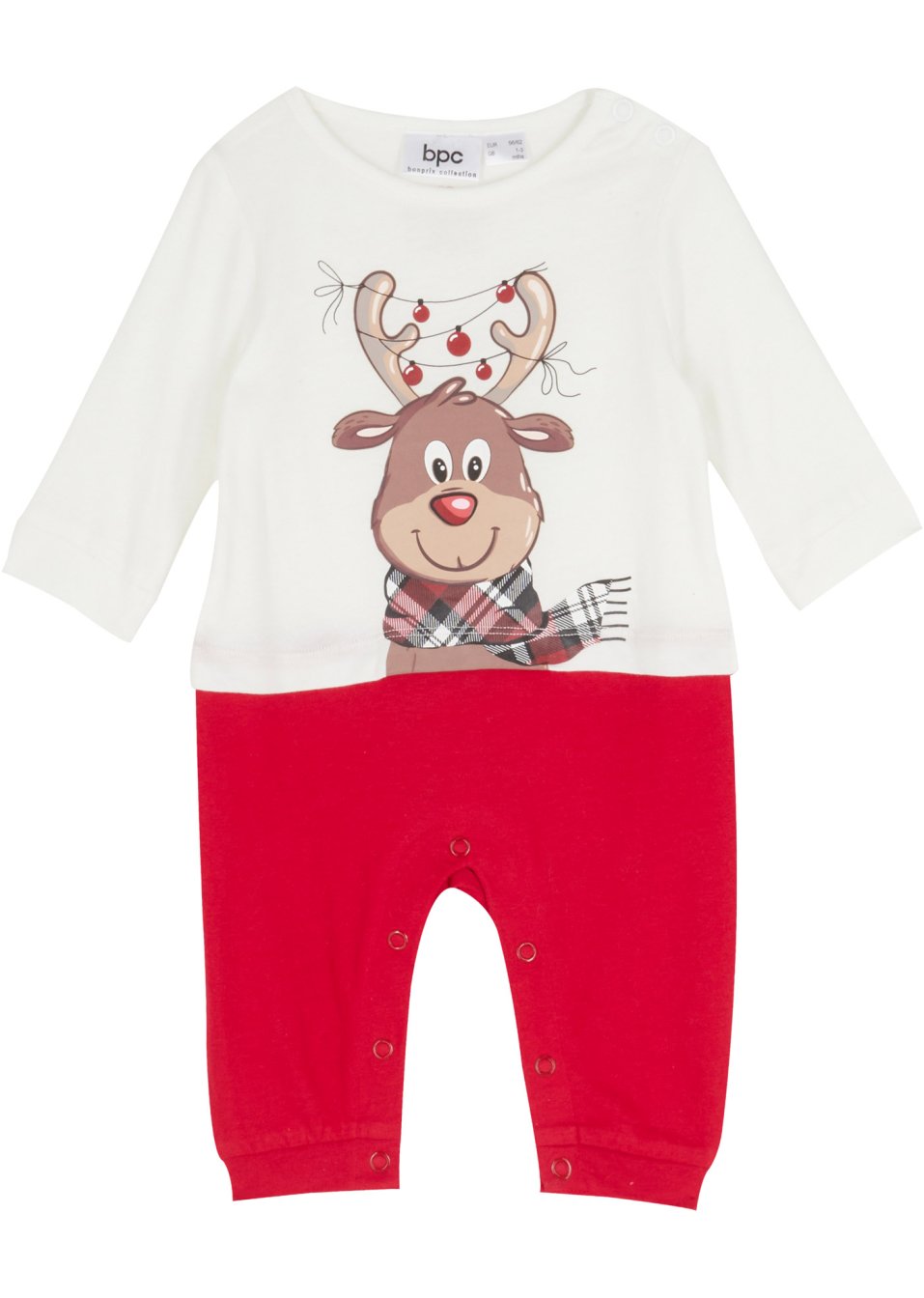 Combinaison de Noël bébé en coton