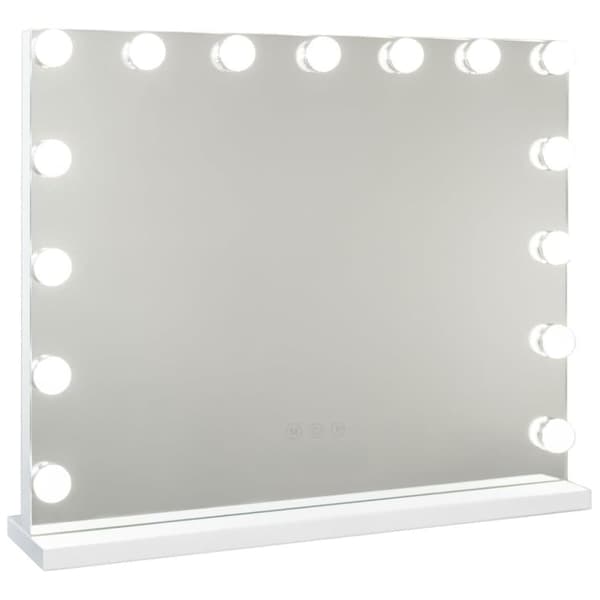UNIQ Vanity XL Hollywood Spegel med 15 LED- &touch-funktion