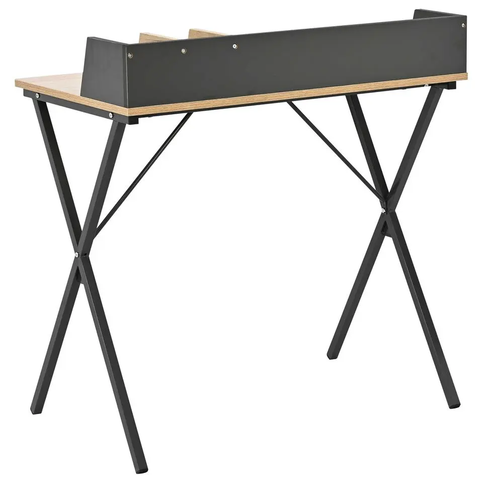 Bureau Carl 80x50x72.5cm - eikdecor/donkergrijs