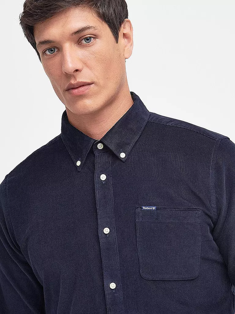 BARBOUR Cordhemd RAMSEY dunkelblau