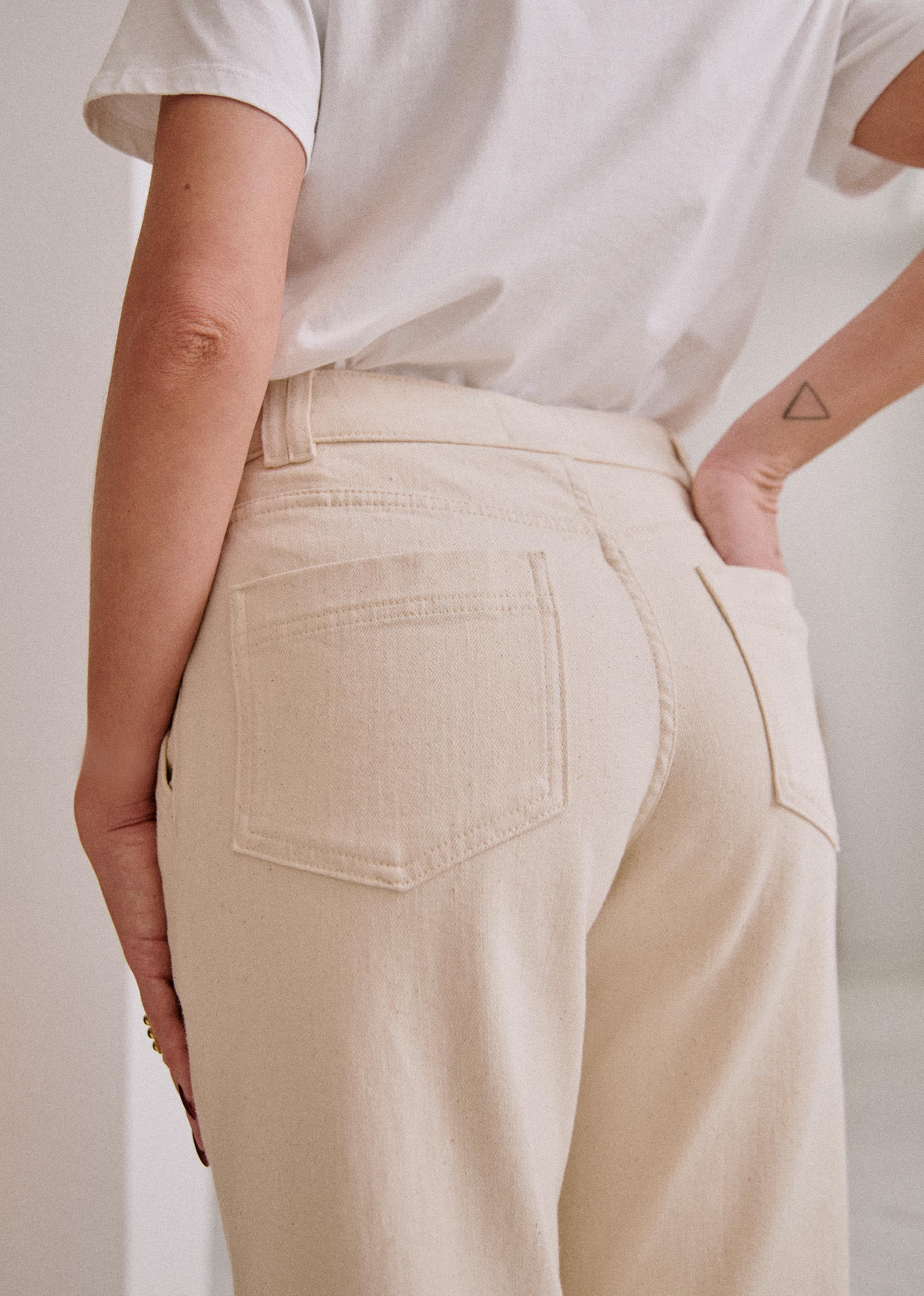 Pantalon Manu - Ecru chiné - E-SHOP/DENIM 5905705