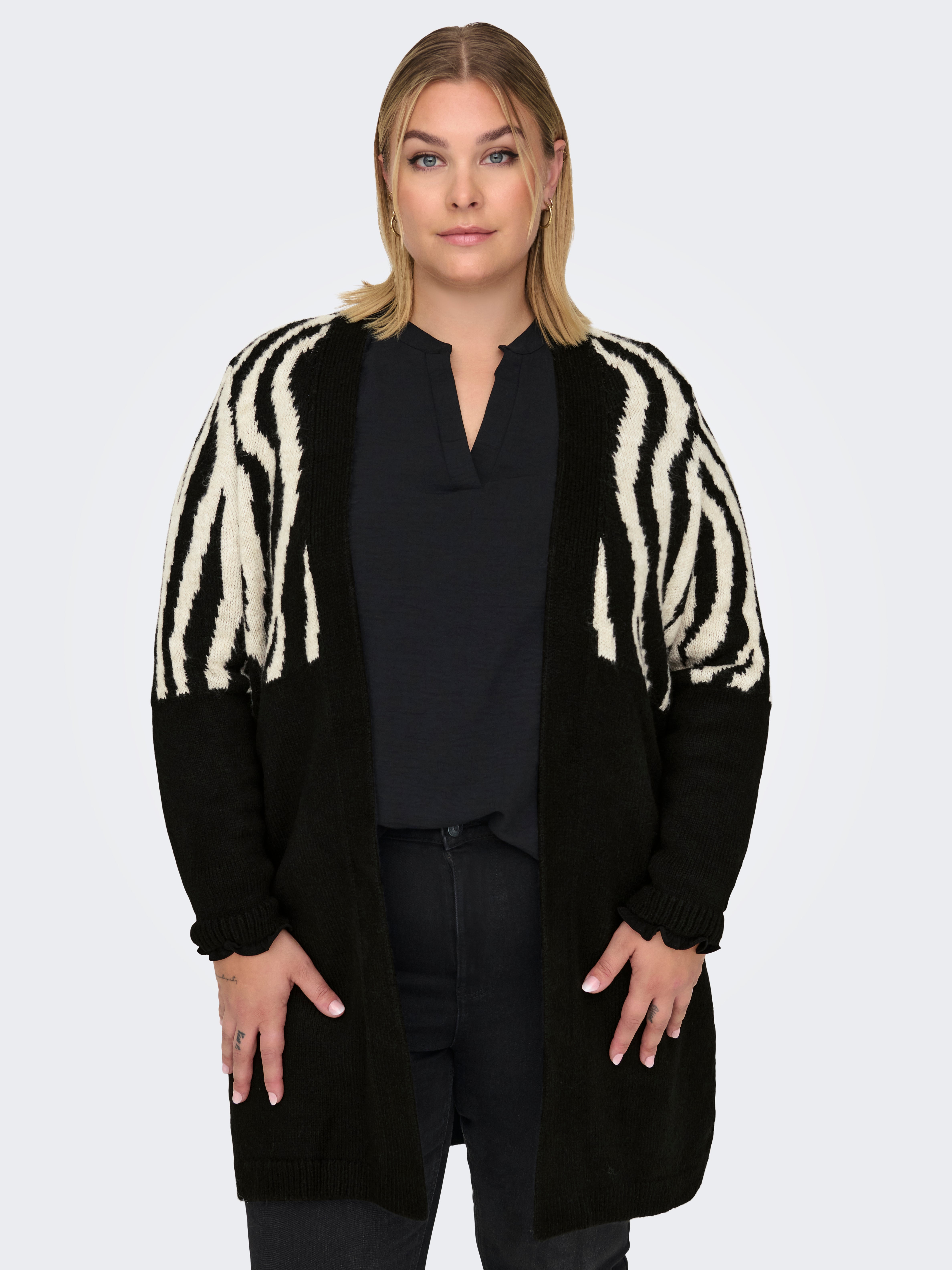 CARJADE Strickjacke Black