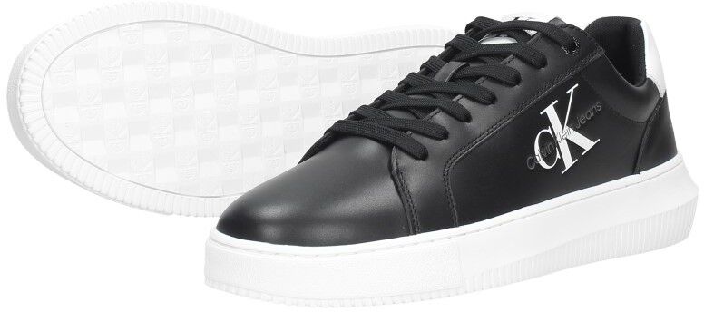 Calvin Klein Chunky Cupsole Mono Lth zwart