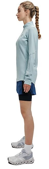 ON RUNNING - T-SHIRT ML DEMI ZIP CLIMATE SHIRT W