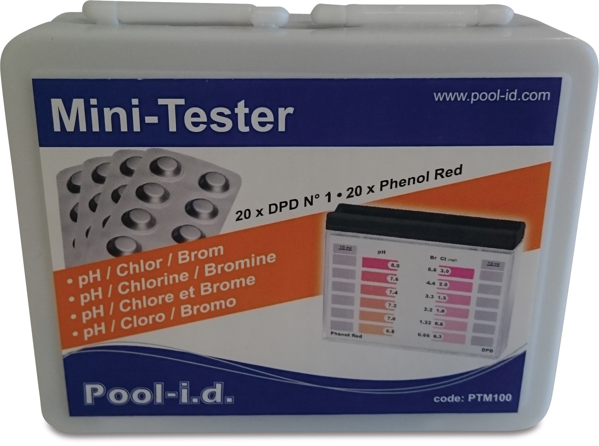 Water-I.D. Pooltester (Ph/Cl/Br)
